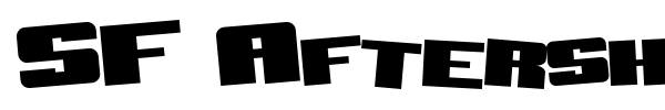 SF Aftershock Debris font preview